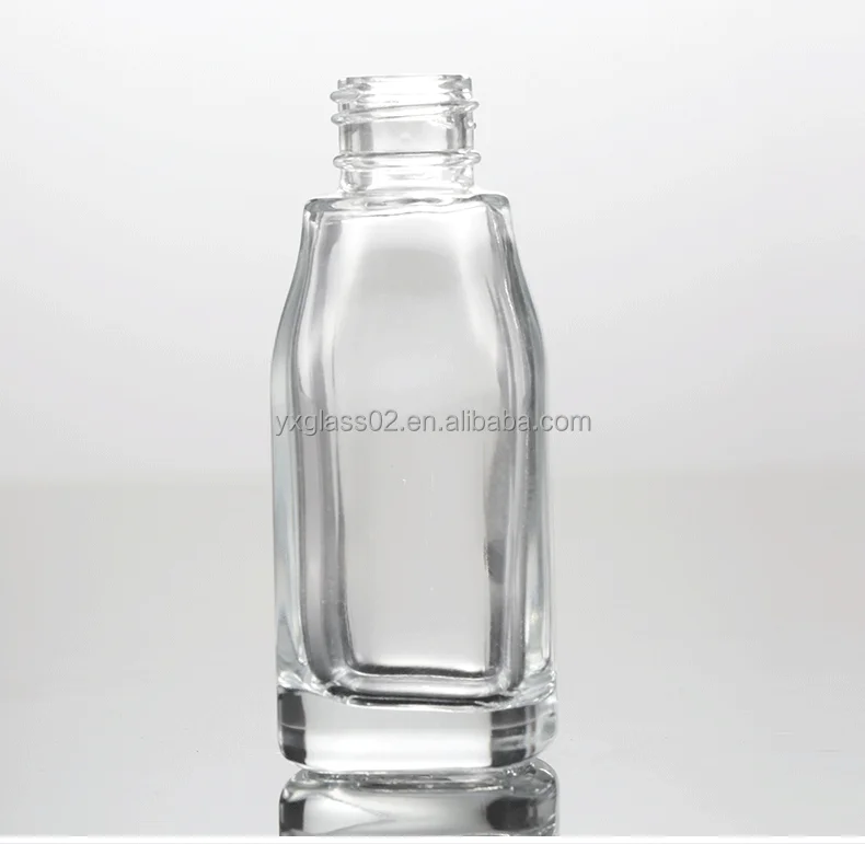 Luxury Cosmetic glass bottle set New style square skin care glass packaging container manufacture cosmetic glass packaging manufacture