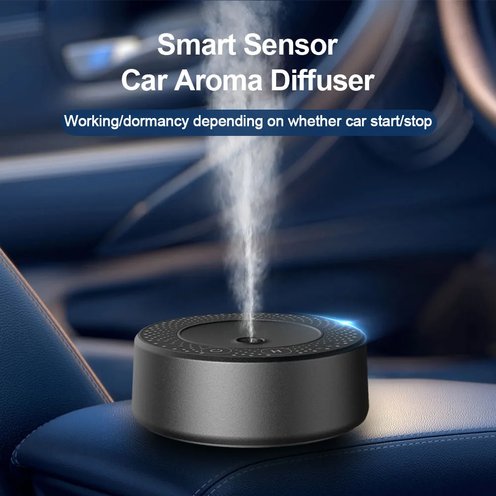 Diffuseur De Parfum Voiture Intelligent Rechargeable - 5 Niveaux D'intensité, Design étoilé LED