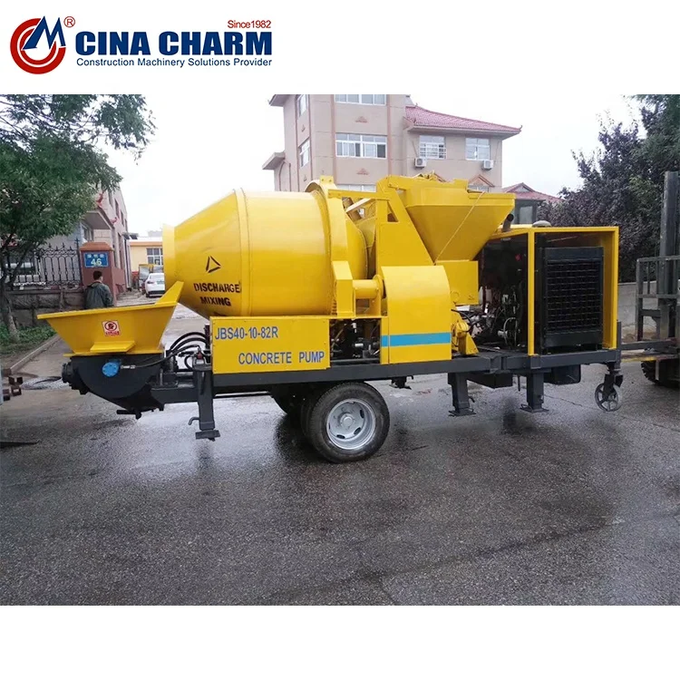 Mobile Portable Concrete Mixer Pump For Construction Machinery Buy Concrete Pump Mixer