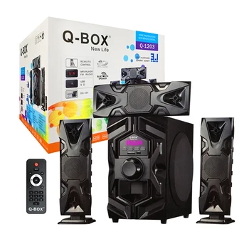 Q-BOX Q-1203 New D30 bangla audio mp3 songs download free 3.1 home theater speakers sound systems
