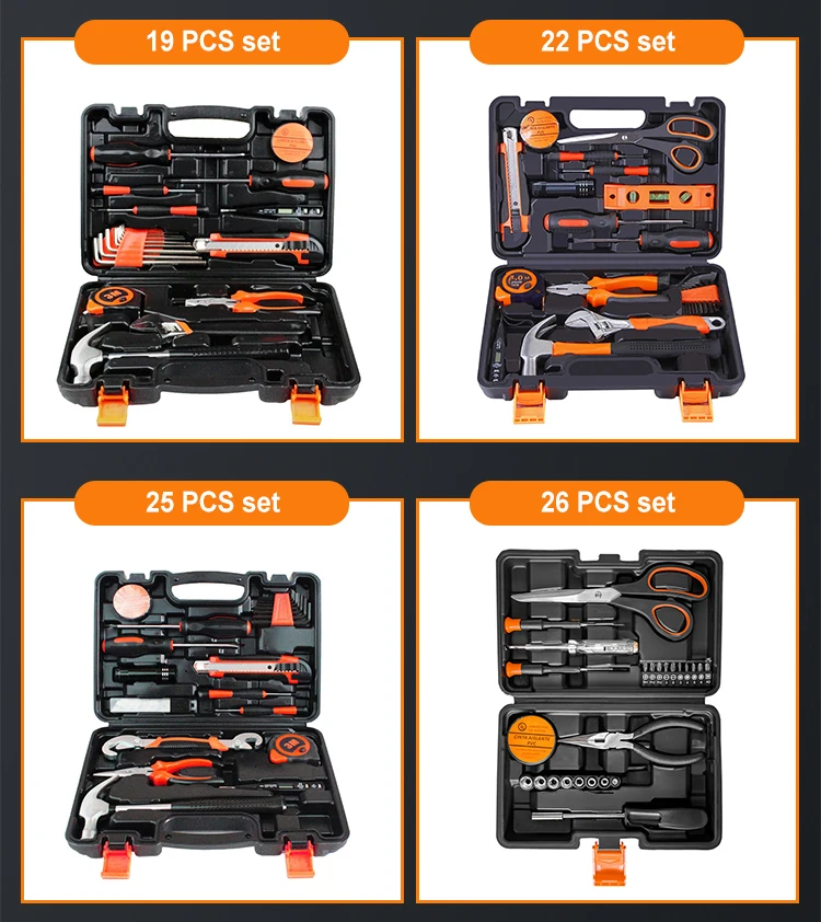 Wholesale professional 108pcs household general tool set combination kits durable home repair toolbox mechanical tookit