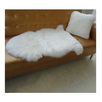 Promotion Household Long Hair Bedroom Lamb Fur Carpets Floor Real Wool Pelt Rug Australia Sheepskin Rug For Home Decor