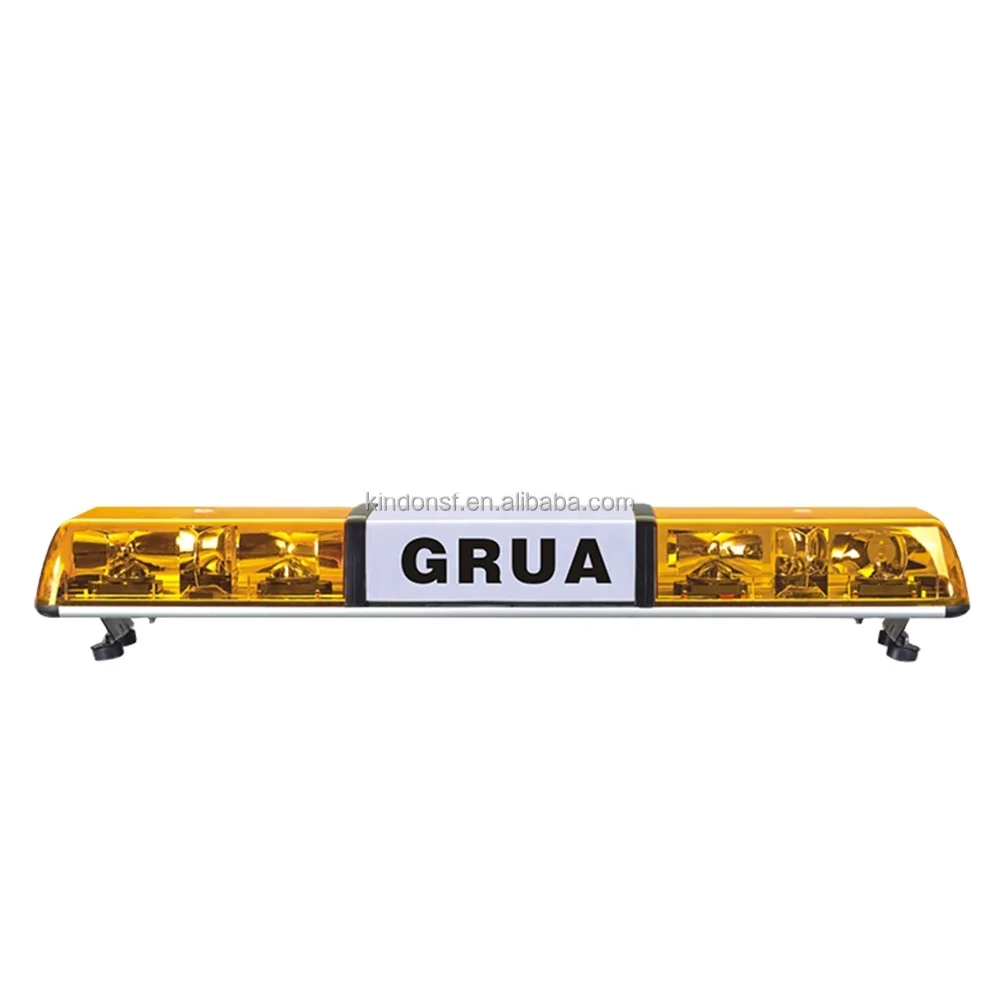 High Quality Halogen Rotating Light bar With 35W Bulbs Inside DC12V or 24V Amber 1214mm 48 Inch