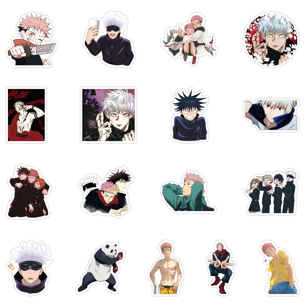 100pcs japan anime jujutsu kaisen character graffiti waterpoof stickers for laptop luggage custom buy amazon hot sale anime japan anime jujutsu kaisen stickers jump exciting anime stickers luggage scooter car waterproof