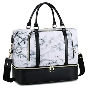 New Arrival Woman Tote Carry Duffle Overnight Travel Weekender Bag with Shoe Compartment