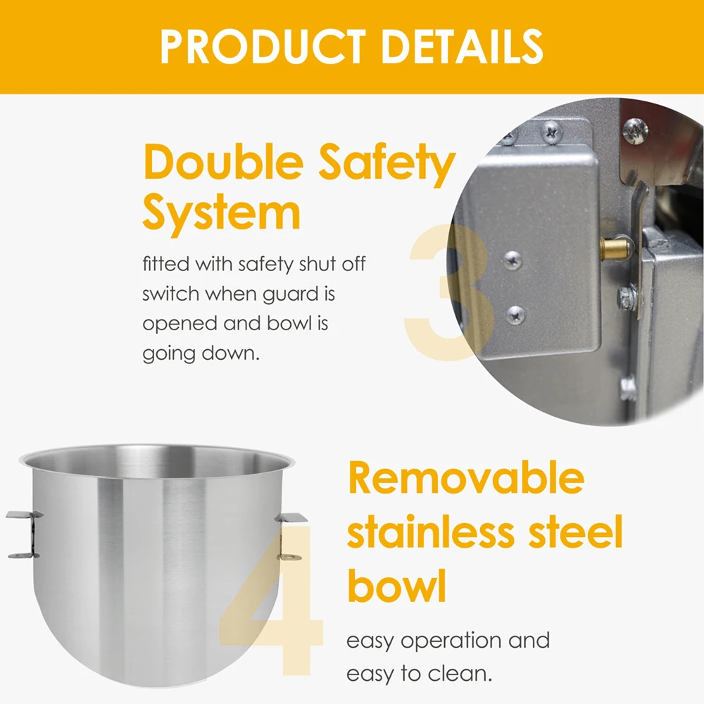 Golden chef 3 в 1, Сверхмощный Коммерческий Миксер для выпечки тортов, маловаттный редуктор, 20 литров, миксер для выпечки тортов, цена