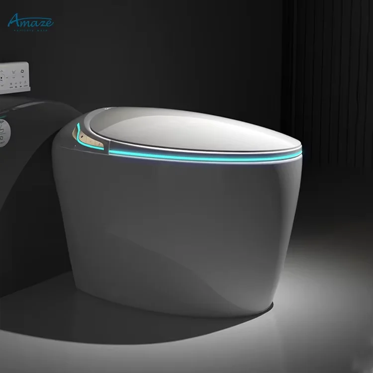 Moderne elektronische intelligente Smart Toilette automatische Toilette Spülsensor versteckte Zisterne Tank Ein Stück mit Fernbedienung