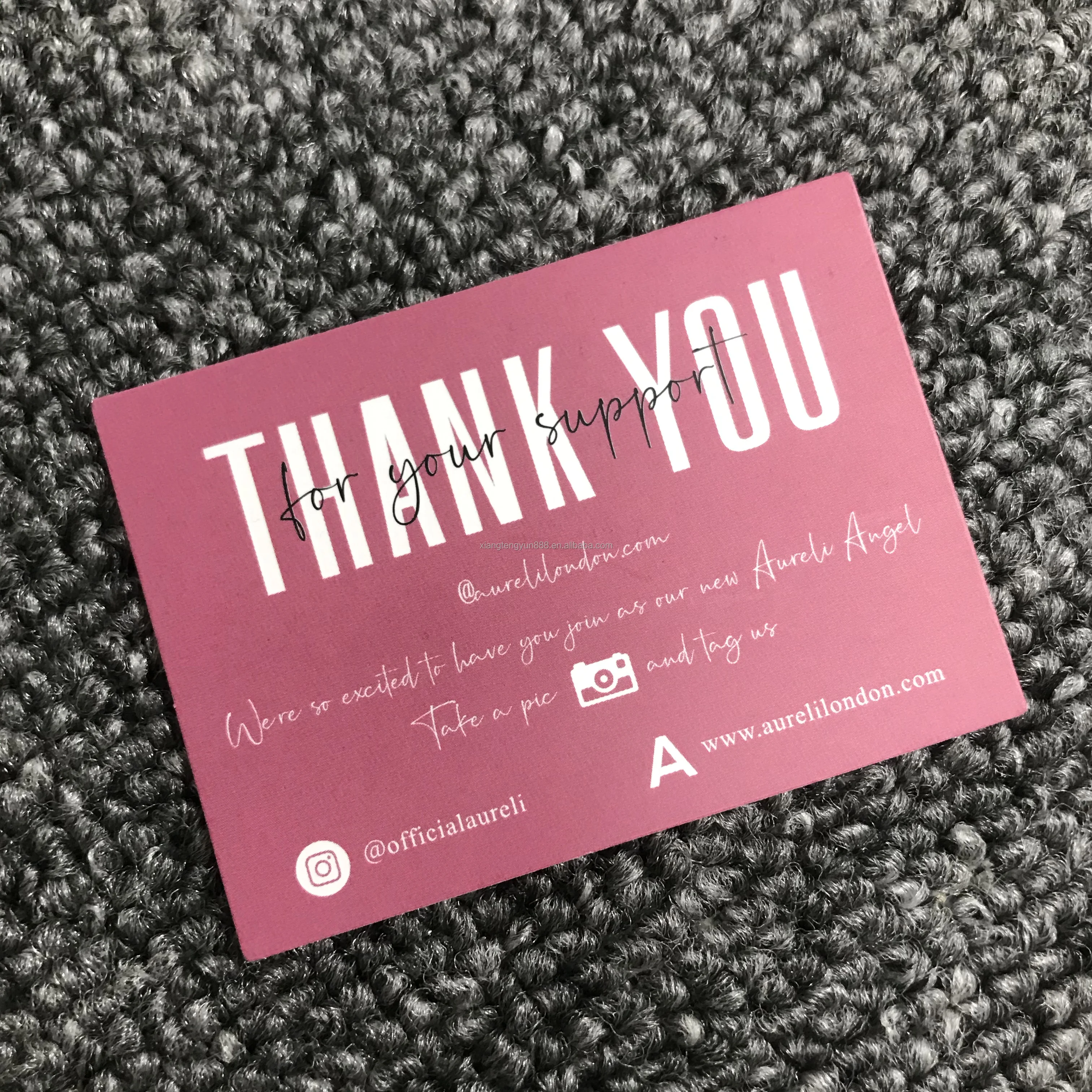 Cheap Good Quality Product Insert Thank You Card Get 5 Star Offset Printing Business Card Card Custom Custom Size
