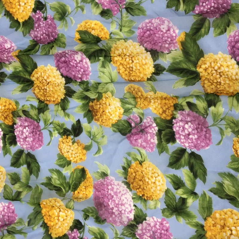 100 вискоза принт из искусственного шелка challis 50D ткань Жоржетта для платья