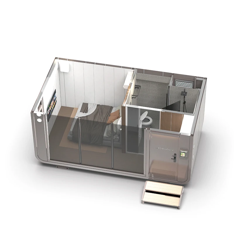 Soundproof Office Pods Prefab Backyard Office Shed Capsule Office Cabin ...