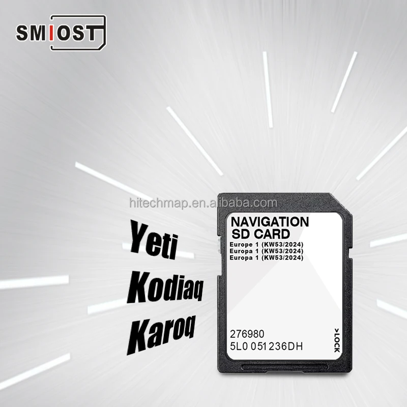 SMIOST CID навигационные автомобили Европа карта SD Мемориальный автомобиль программное обеспечение для Micro gps Skoda A1 Yeti Fabia 3