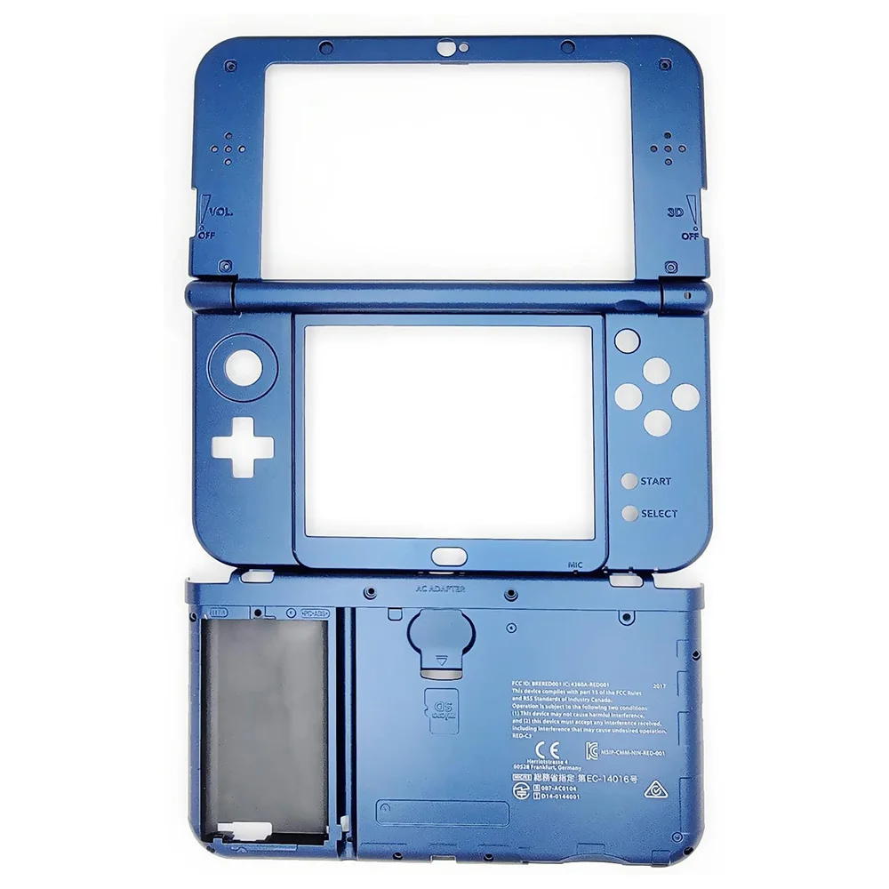 Housing Shell Replacement for New 3DS XL LL B C D Face Upper Screen Frame + Buttons Middle Faceplate + Lower Battery Cover Plate