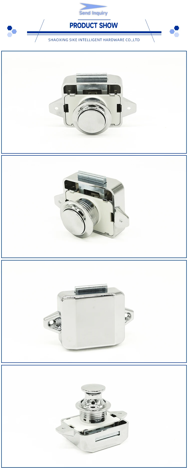 Caravan Door Lock Rv Push Lock Push Button Caravan Catch