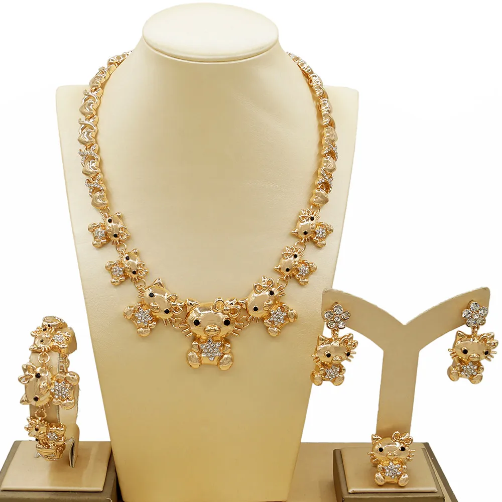 Richy-Glory Women CAT jewelry sets gold plated jewelry set for women