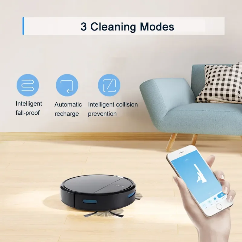 Glomarket Tuya Wifi Smart Cleaner Robot 2000pa Suction Household Smart ...