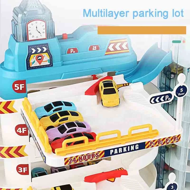 enfants multicouche bricolage construction levage parking jouets