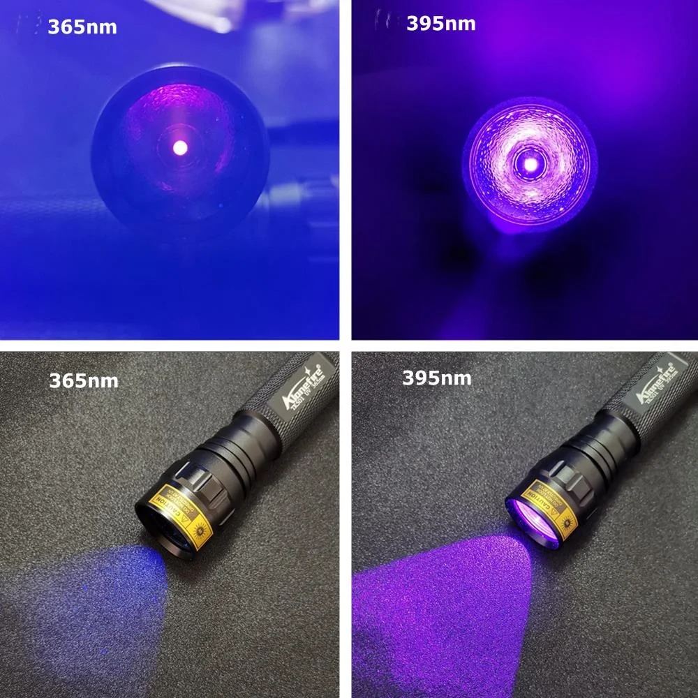 Lampe Torche Uv 365Nm Lampe De Poche Rechargeable Usb Détecteur D'Urine