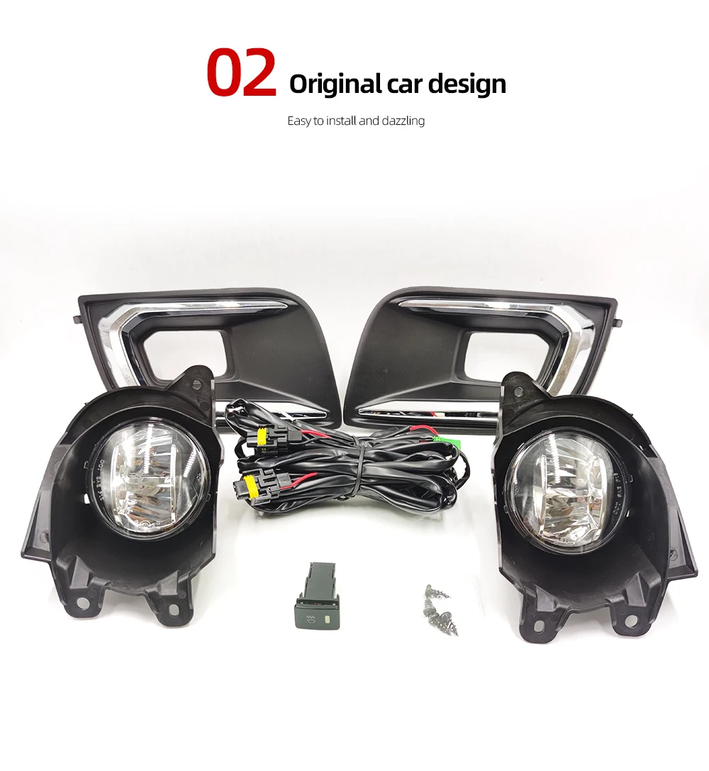 Car Led Drl Fog Lights For Toyota Sequoia 2018 2019 2020 Fog Light ...