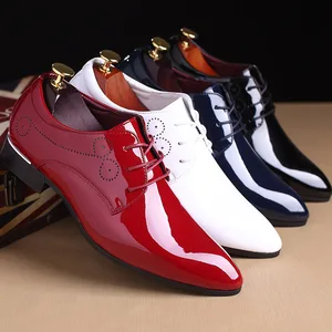 High Quality Fashion Brand Business Men Formal Shoes Oxford Leather Dress Pointed Wedding Shoes for Men Us Size 13 14 15