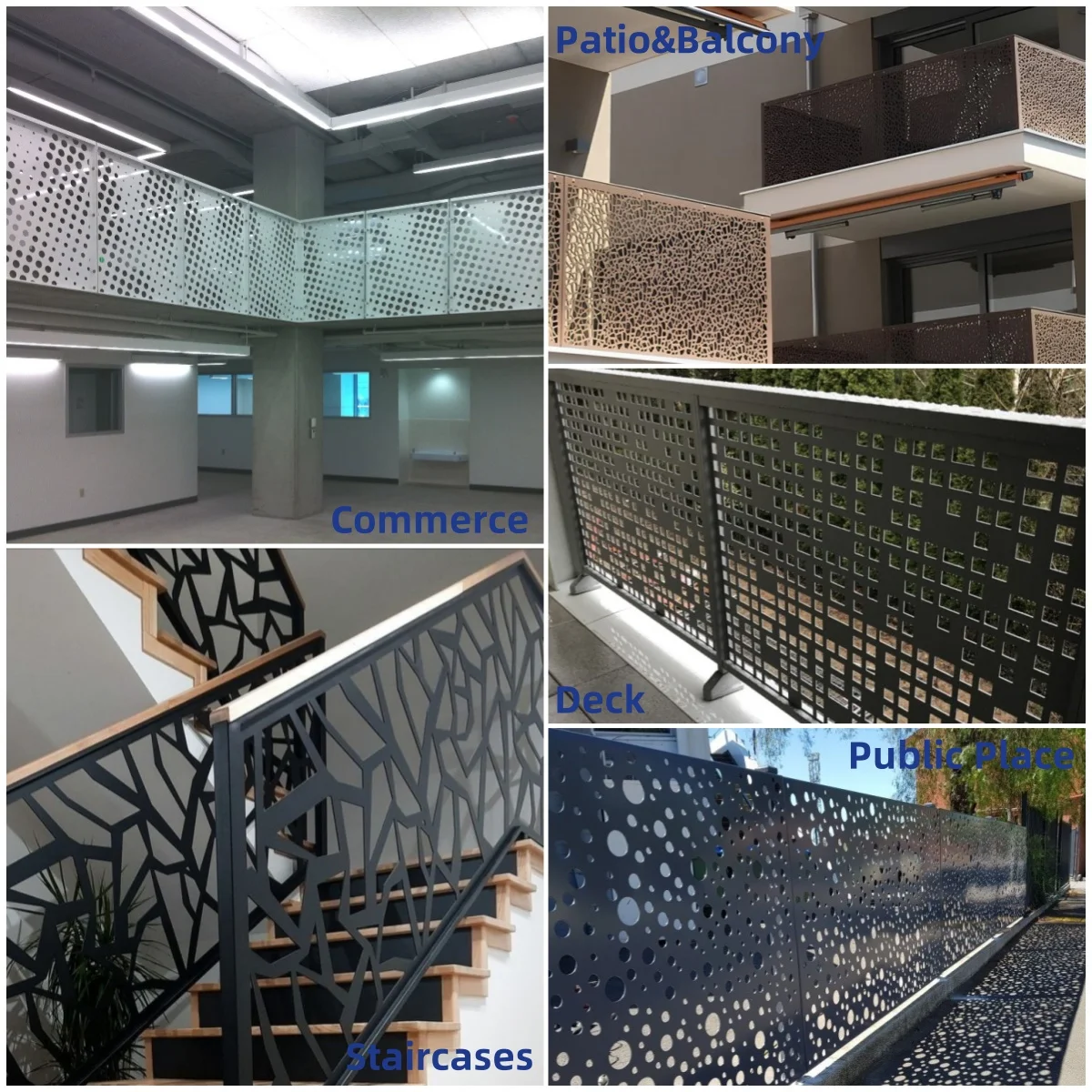 Laser Cut Fencing Metal Privacy Screen Decorative Modern Design Laser ...