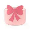 Light pink Cup Boots- dark pink Bow