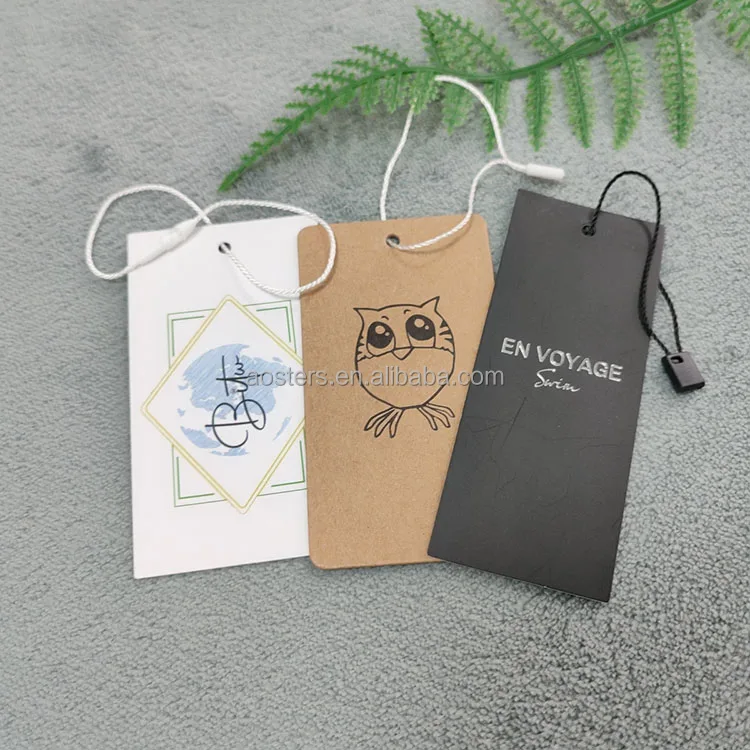 Wholesale Custom Hang Tags Jeans Garment Luxury Custom Logo Printing