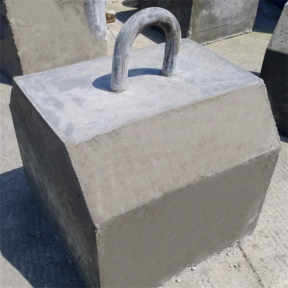 Castings Square Concrete Mooring Sinker for Offshore Engineering