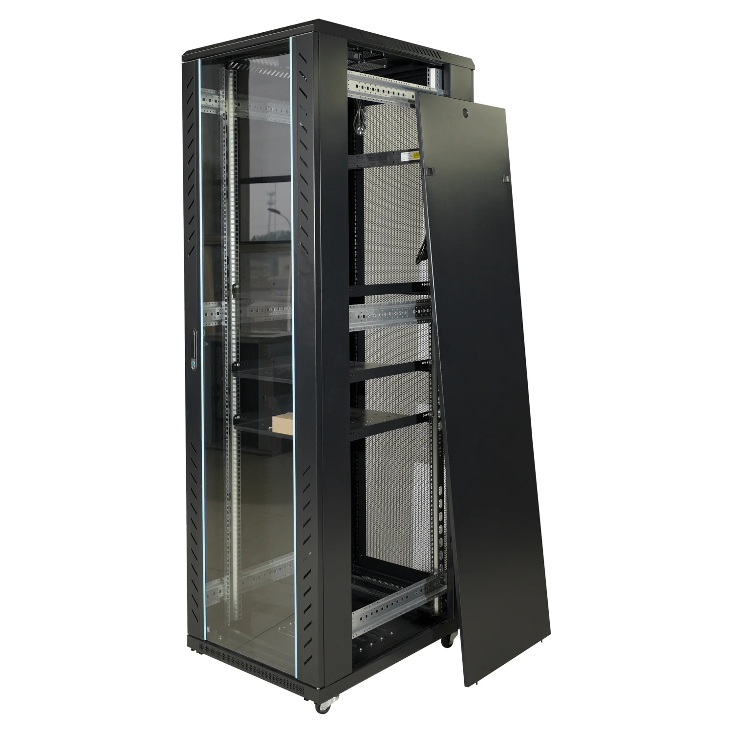 Custom 42U Metal Steel Server Rack 19-Inch Floor Standing Data Center Internet Telecom 22U 32U 18U Network Cabinet