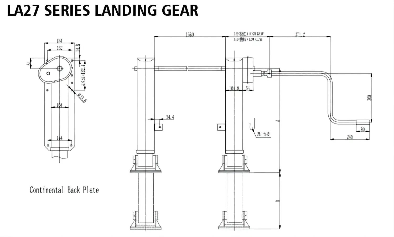 Heavy Duty Trailer 19'' Landing Leg 28ton Jost Landing Gear 28t Gear ...