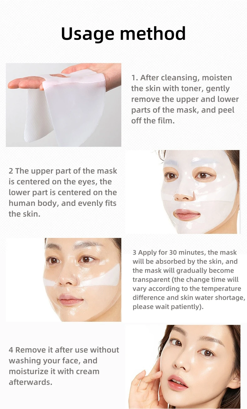 Collagen Real Deep Mask Hydrating Skin Glowing Crystal Overnight Anti ...