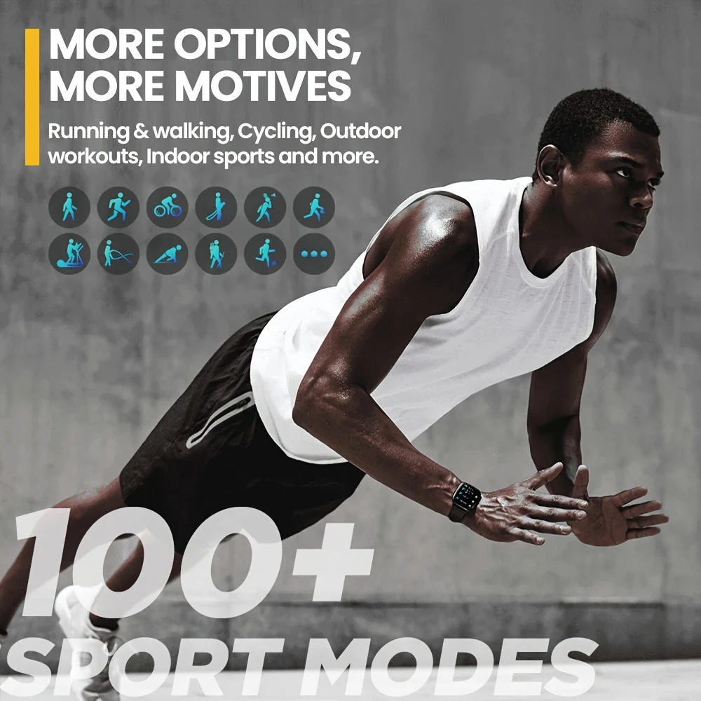 ZL99J  2026 Smart Watch Blood Oxygen Heart Rate Tracker Fitness Tracker Multiple Sport Modes Smart Watches for Men Women