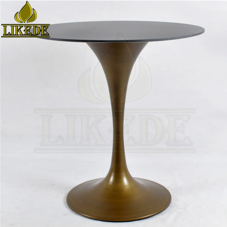 Hot Sale Antique Brass Bronze Coating Painting Steel Iron Elegant Tulip Table Base for Furniture Legs