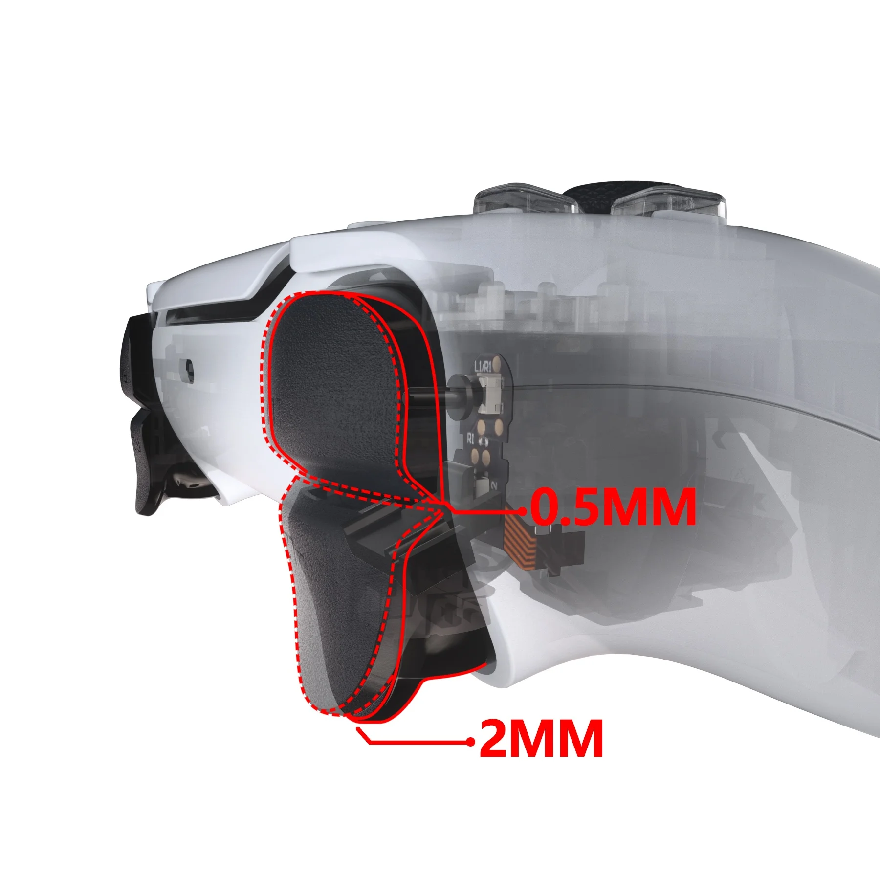 Набор наплечных кнопок для триггера волос индивидуальный гибкий кабель контроллера