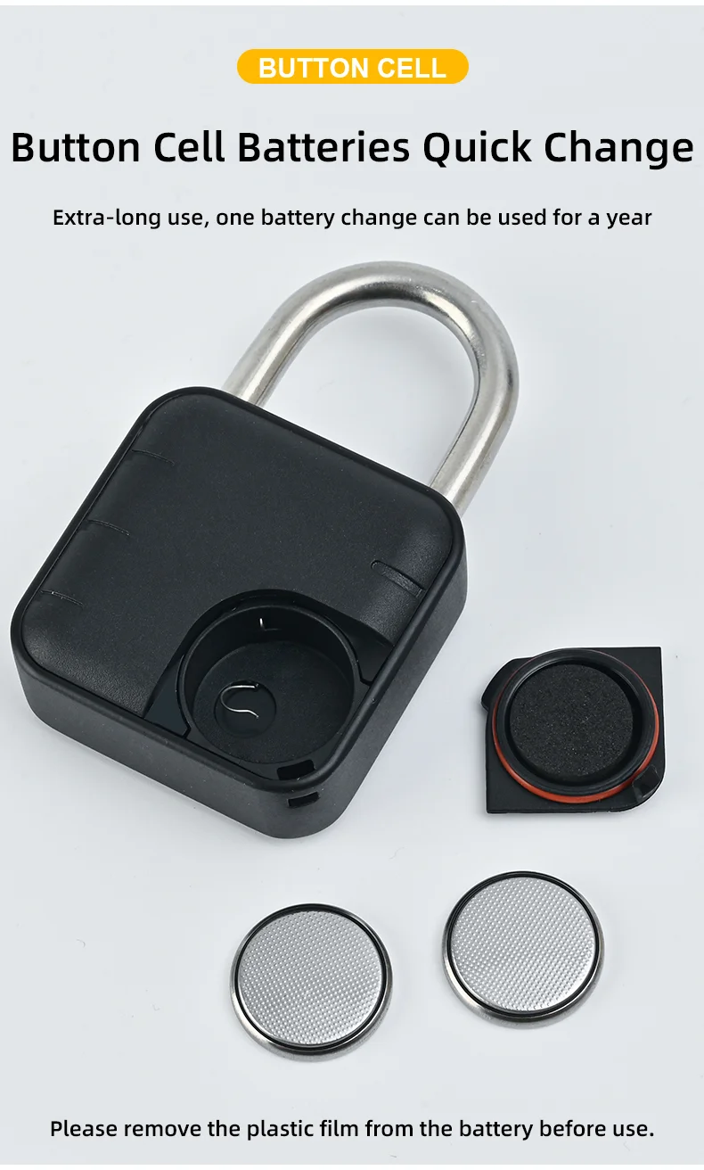 OEM Security Keyless Waterproof AntiTheft Intelligent Padlock Safety Electronic Smart Fingerprint Travel Hotel Locks Portable