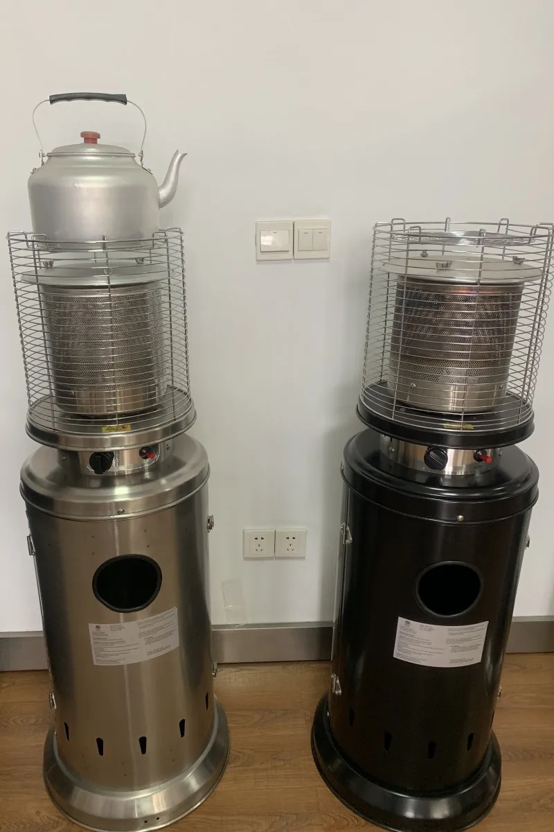 Modern Outdoor Propane Gas Patio Heater Garden Terrace Factory Portable Restaurants Stainless Steel Iron Steel Material LPG Gas