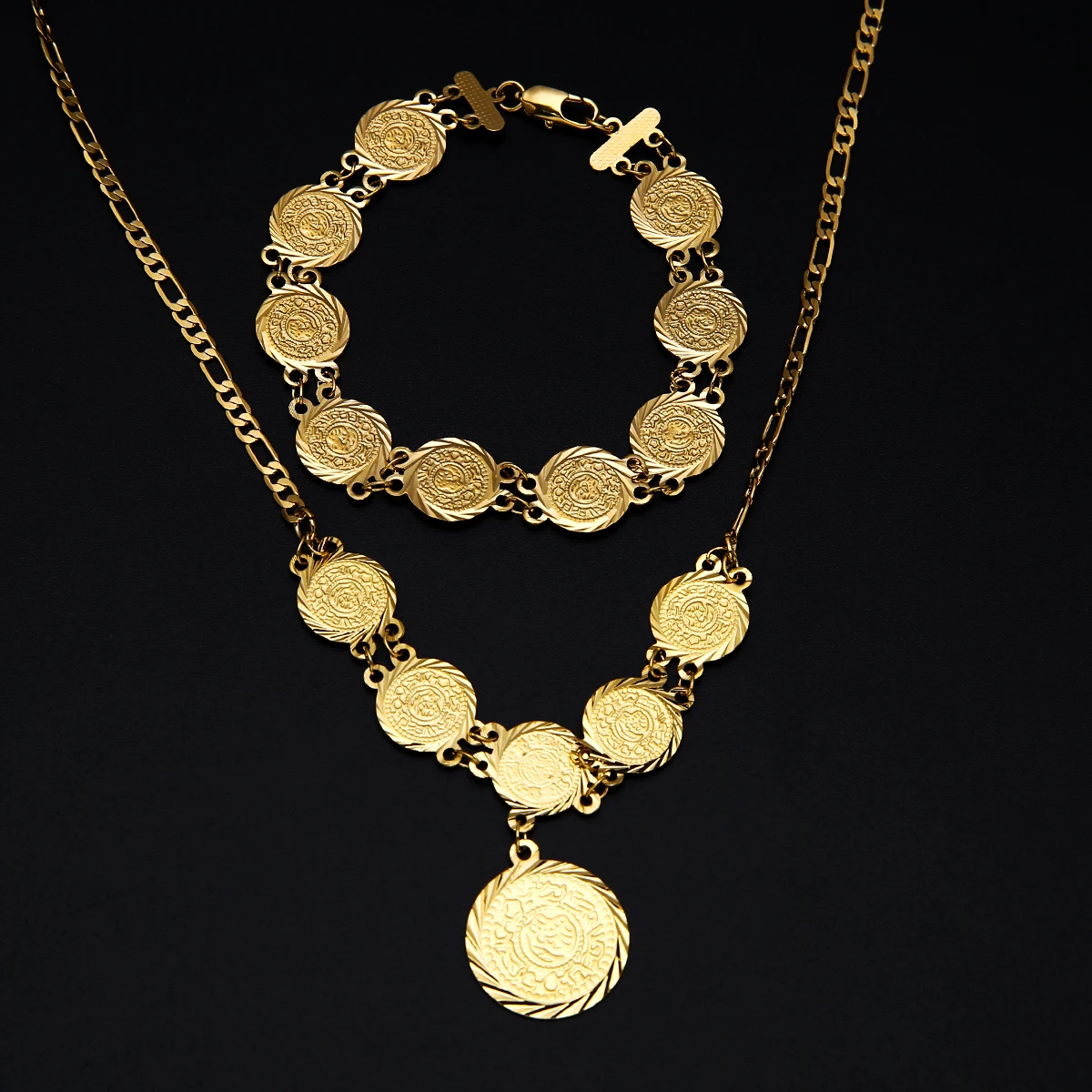 Arabic Gold Coin Necklace 2024 | www.johnnysbarandgrill.com