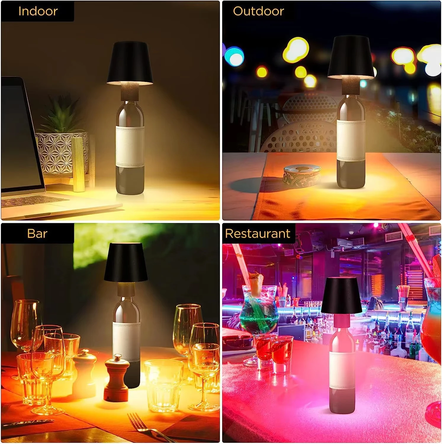 product creative wine bottle led lights for bar restaurant decoration cordless bottle cap table lamp rechargeable table lamps home decor-41