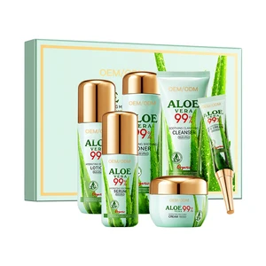 OEM Natural Aloe Vera Hyaluronic Acid Set for Face Skin Care Rejuvenation Whitening and Moisturizing