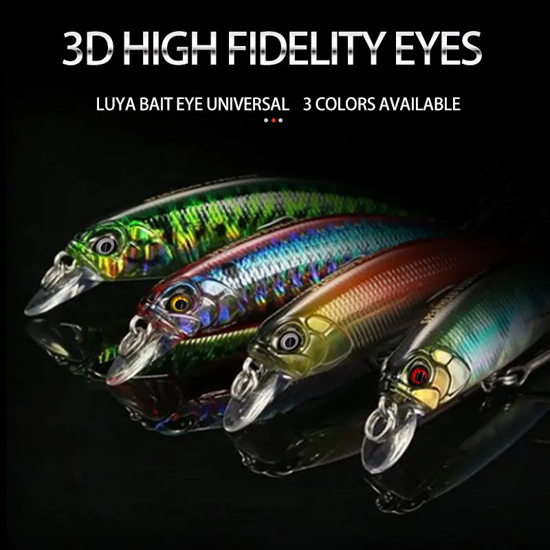 500pcs Fishing Lure Eyes 3mm 4mm 5mm Fishing Lure 3D