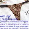 Leopard print thong