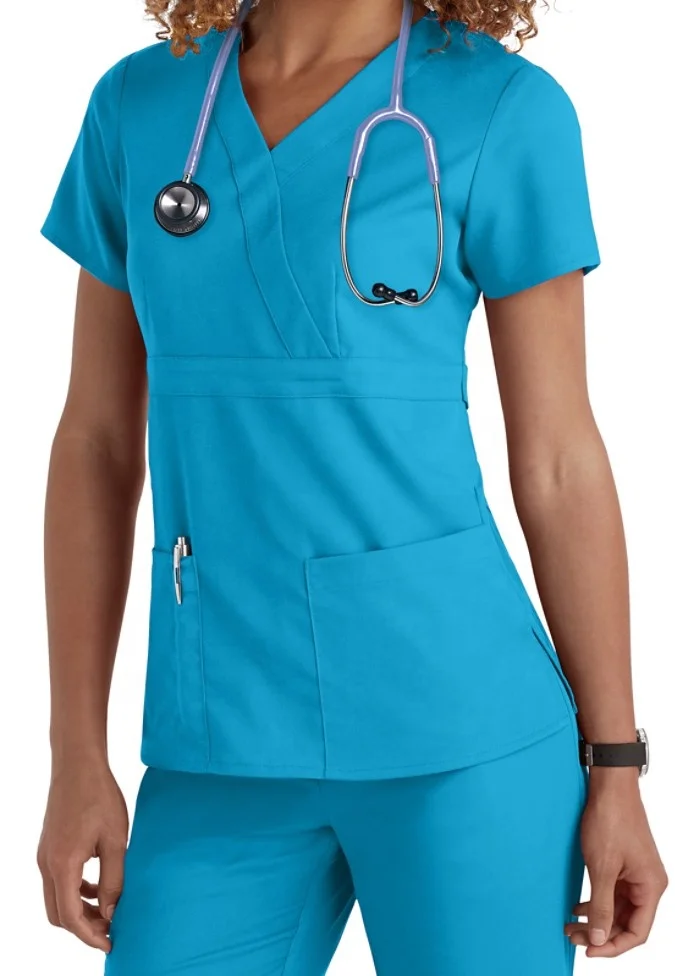 Made in Myanmar OEM Service Elegant Women Scrubs