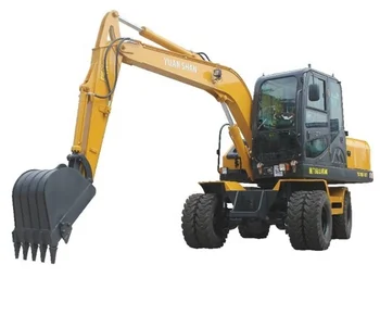 Good quality 9 ton new hydraulic wheel excavator machine for sale