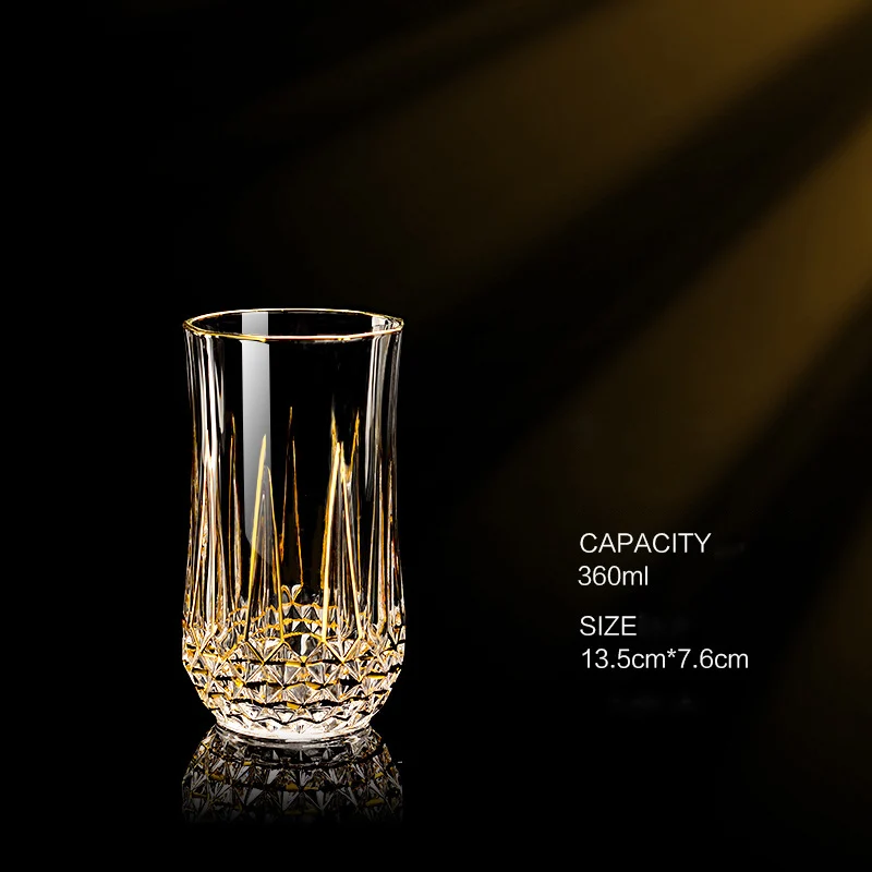 Picture of Luxury Crystal Gold Whisky Glass - Perfect for Home & Bar