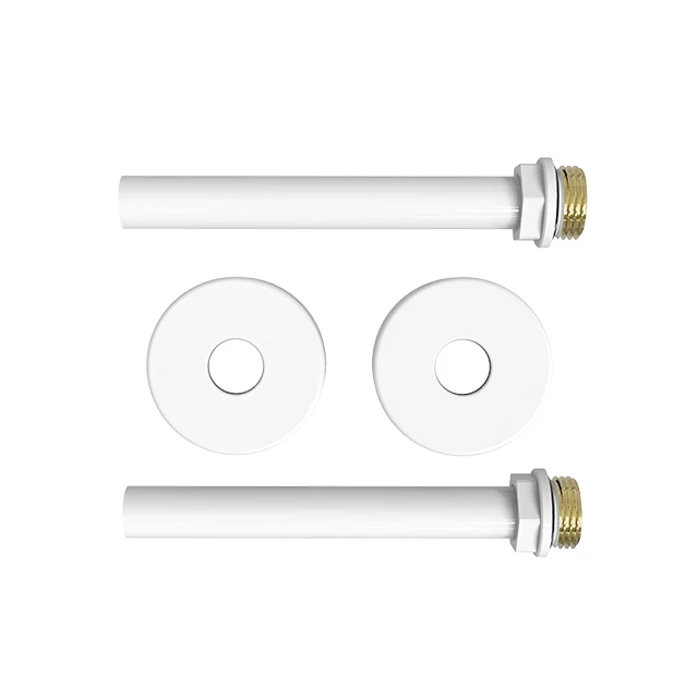 Brass Round Shape Towel  Radiator Decorative Cover Connector Kit for Radiator Valves BJ61028