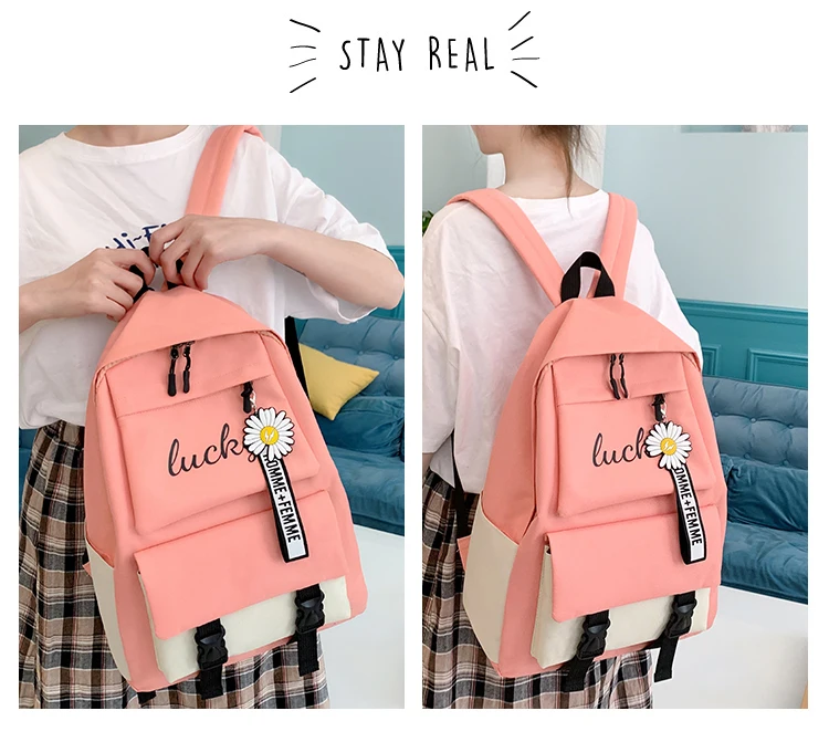 Wholesale Light Student Backpack Bags Set 5pcs Waterproof School