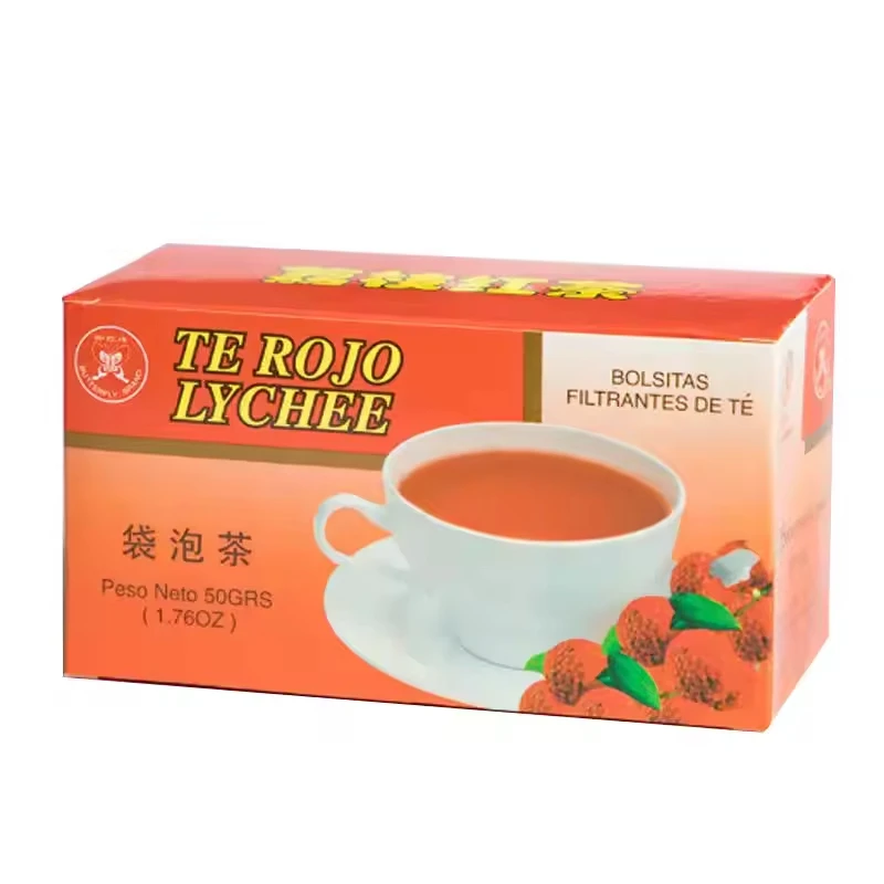 FC56 50g Sachet de thé noir lychee en boîte BT902  