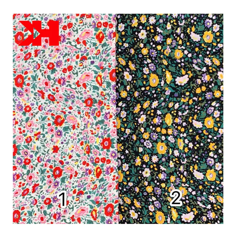 Тонкая хлопковая ткань с цифровой печатью для газона