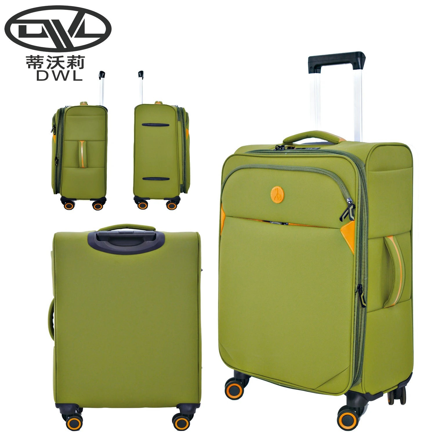 Hot Sale Unisex Trolley Bag 3pcs Ready Ship Good Quality Nylon Waterproof Suitcase Set Aluminum Polyester Wholesale Spinner