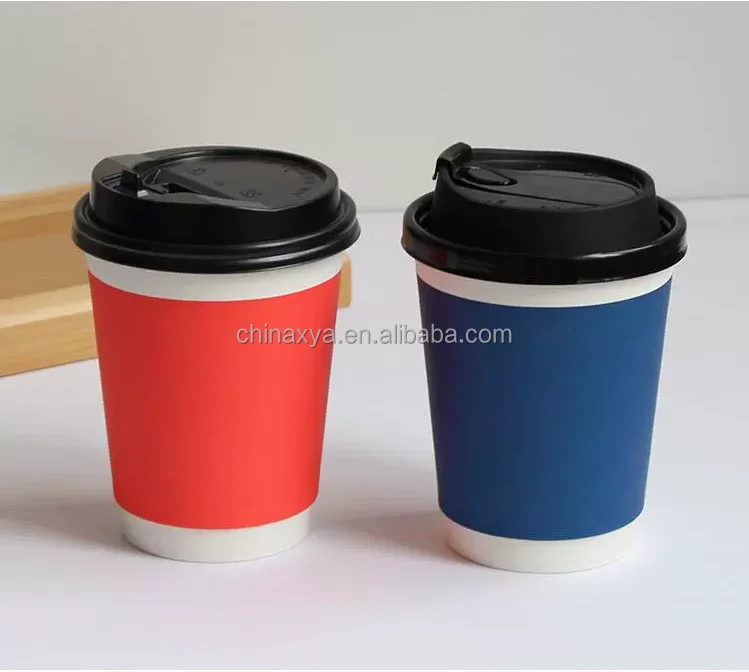 colored Hot paper cup sleeve custom paper coffee cup sleeve with logo cute coffee paper cups factory