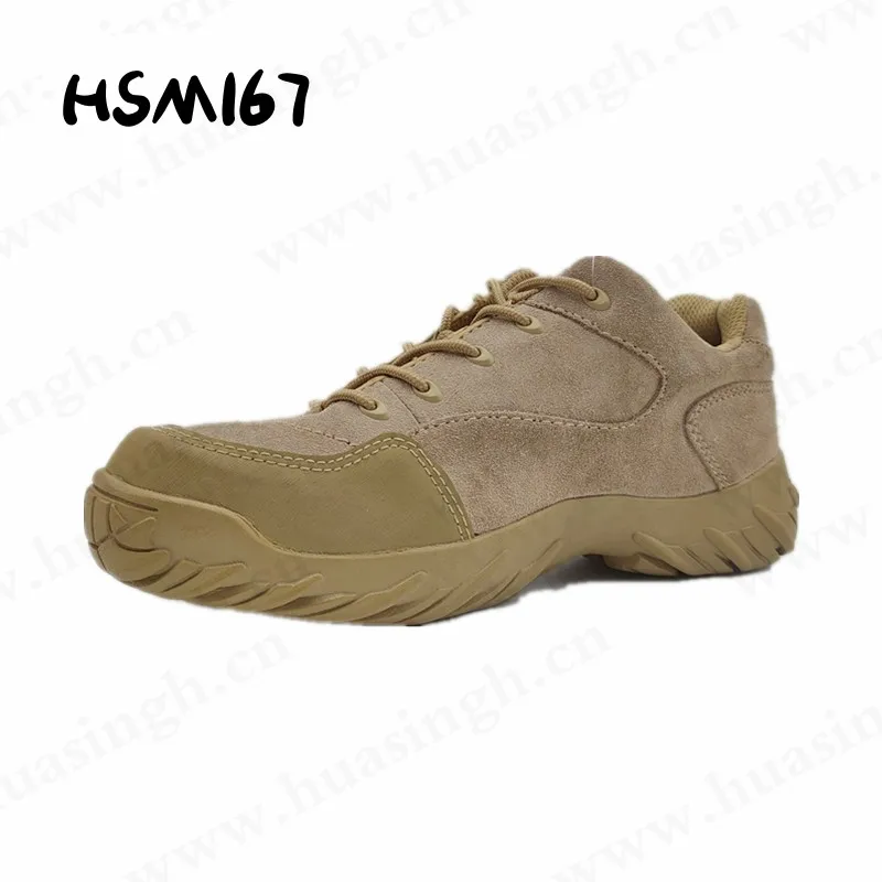 LXG,low-cut Rubber Outsole Military Boots with air Hole Good Quality Suede Leather+nylon Fabric Upper Police Boots HSM167